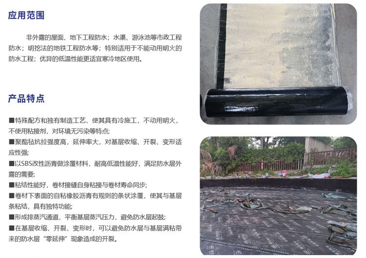 自粘聚合物改性瀝青防水卷材(圖2)