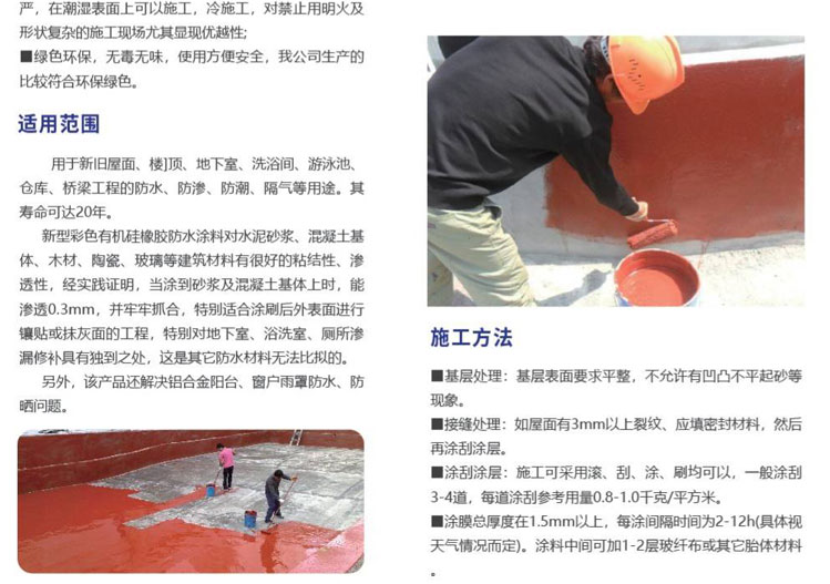 彩色有機硅防水涂料(圖2)
